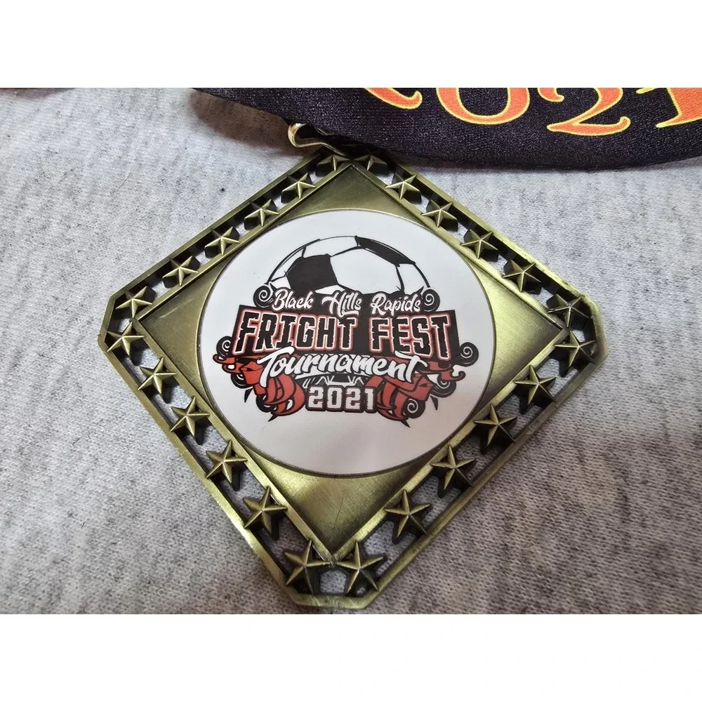 2021 Black Hills Rapids Fright Fest Tournament Metal On Lanyard